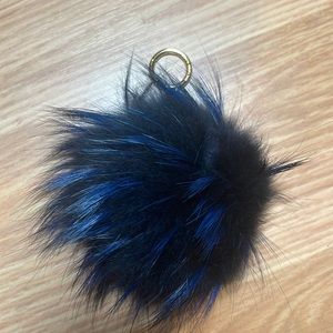 Michael kors real fox fur keychain